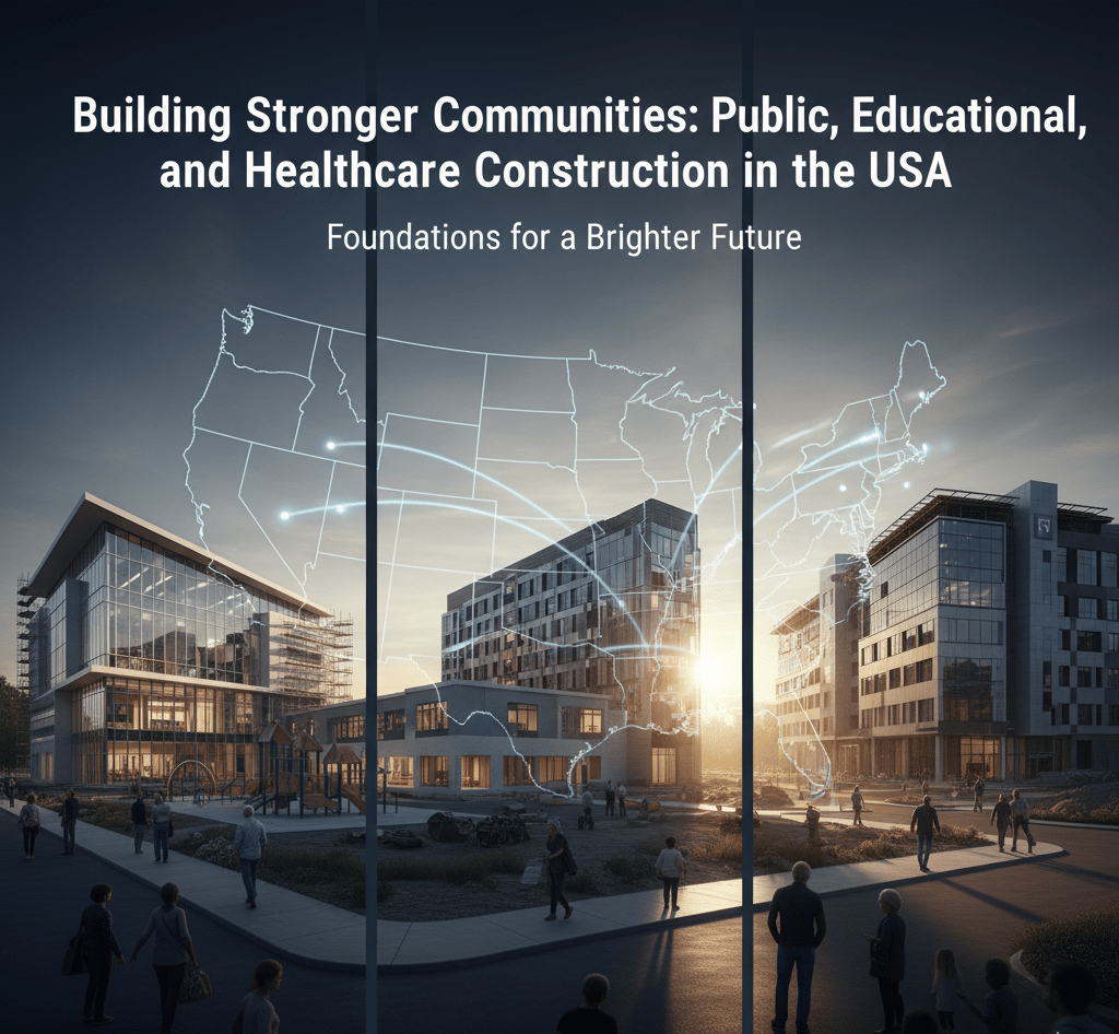 Building Stronger Communities: Public, Educational, and Healthcare Construction in the USA