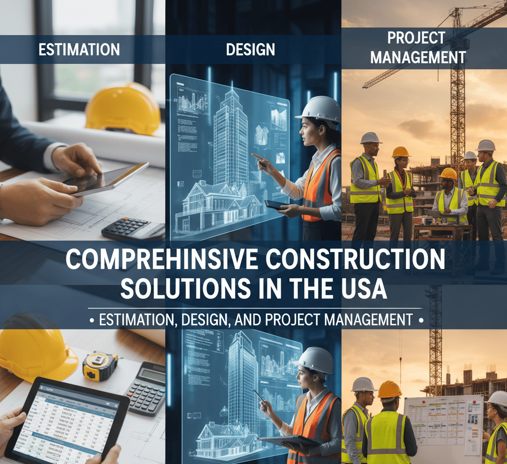 “Comprehensive Construction Solutions in the USA: Estimation, Design, and Project Management”