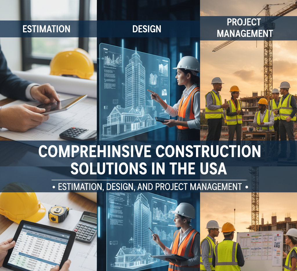 “Comprehensive Construction Solutions in the USA: Estimation, Design, and Project Management”