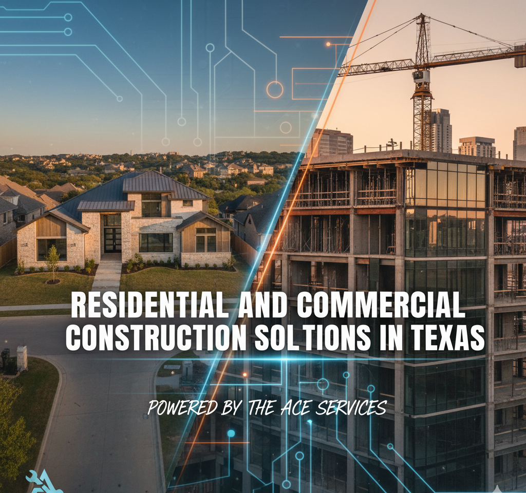 Residential and Commercial Construction Solutions in Texas: Powered by The ACE Services