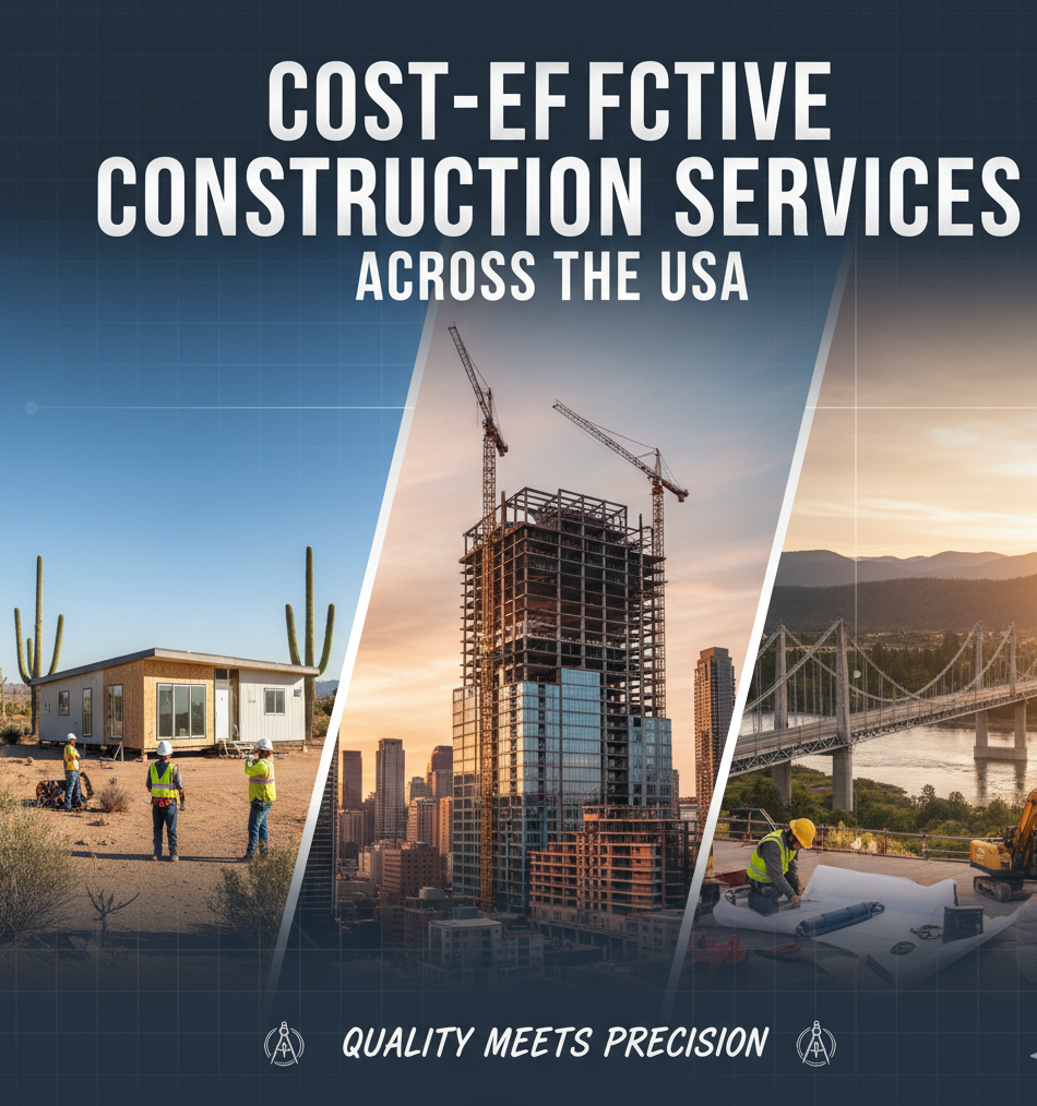 “Cost-Effective Construction Services Across the USA: Quality Meets Precision”